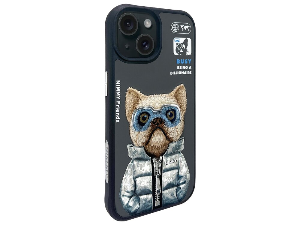 Etui Nimmy Cool&Cute 2.0 Dog haftowany pies wzornictwo 3d charakter estetyka dodatek