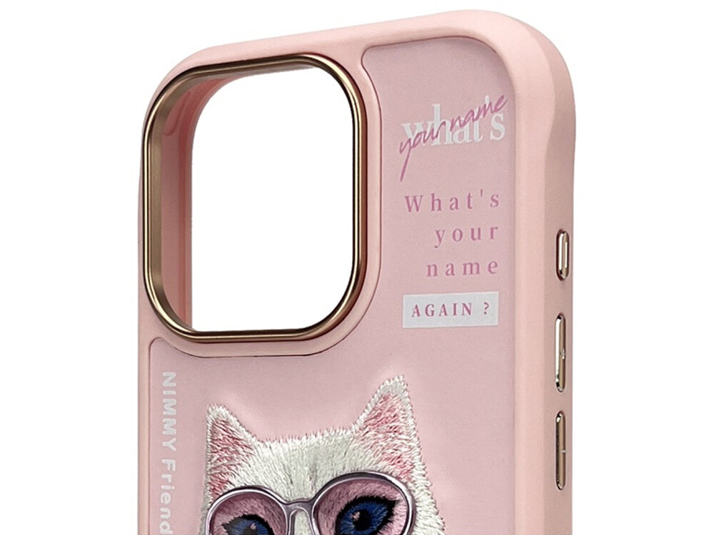 Etui Nimmy Cool&Cute 2.0 Cat haftowany kot wzornictwo 3d charakter estetyka dodatek