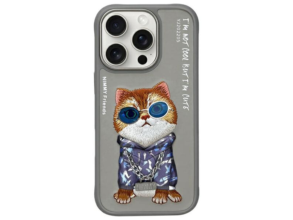 Etui Nimmy Glasses Cool Cat pokrowiec case etui