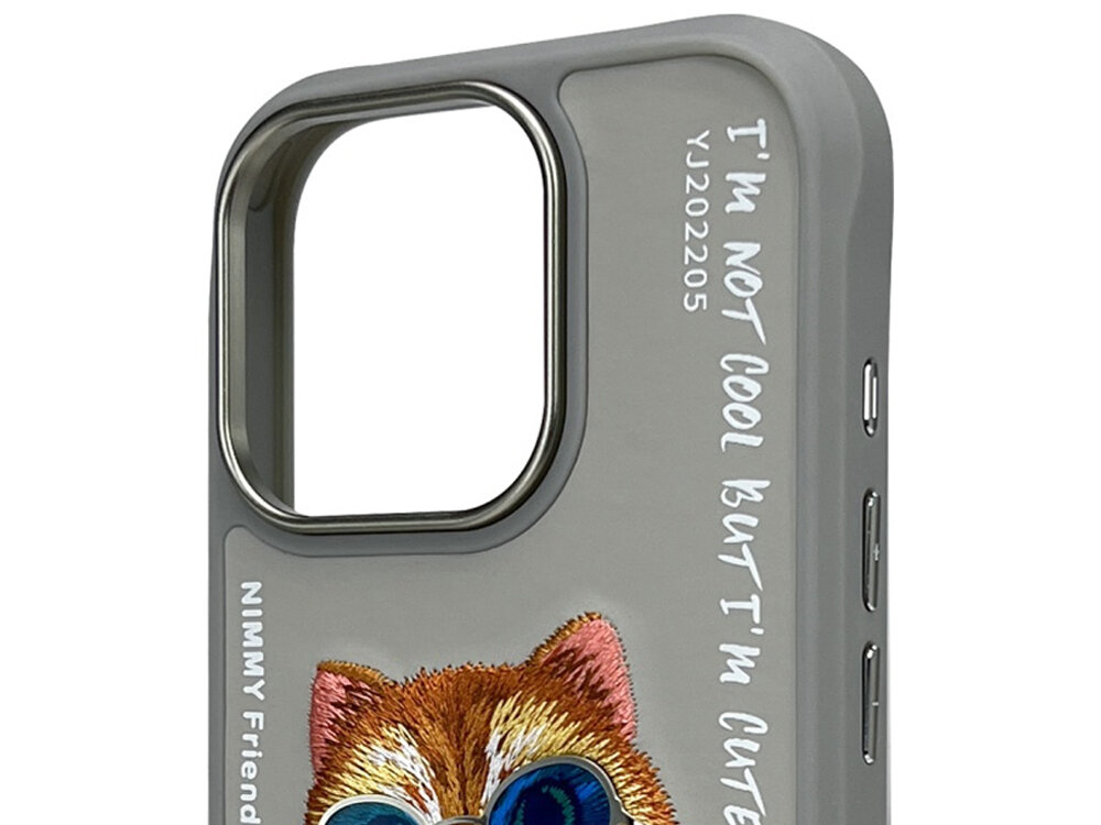 Etui Nimmy Glasses Cool Cat haftowany kot wzornictwo 3d charakter estetyka dodatek