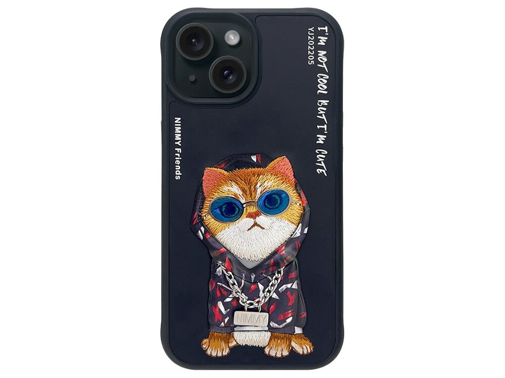 Etui Nimmy Glasses Cool Cat pokrowiec case etui