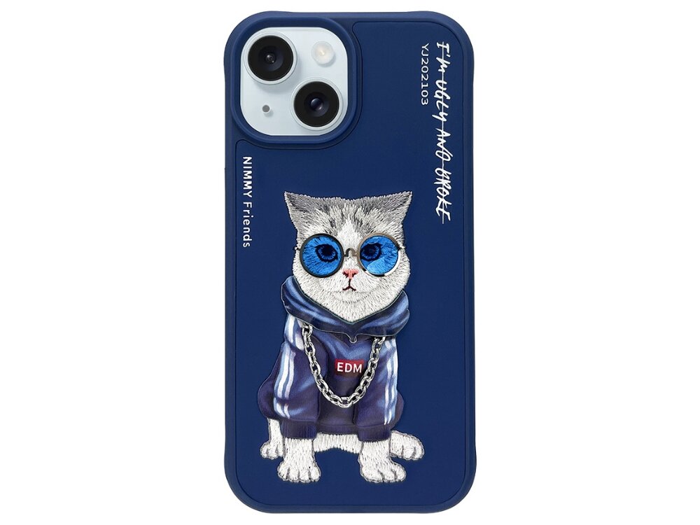 Etui Nimmy Glasses Cool Cat pokrowiec case etui