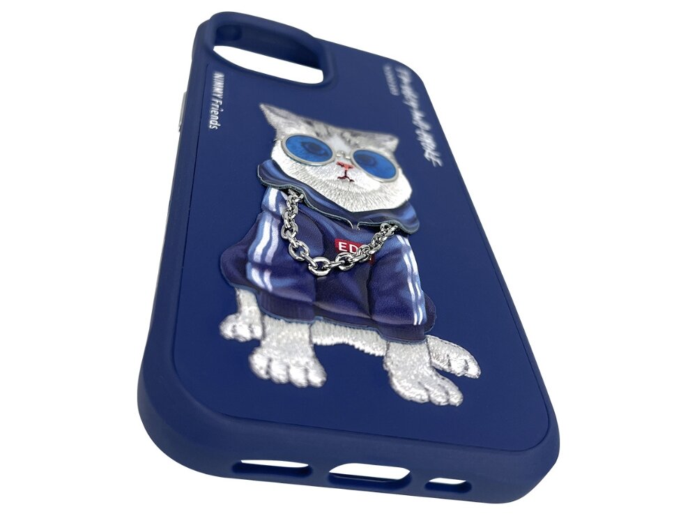 Etui Nimmy Glasses Cool Cat zabezpieczenie montaż krawędzie ochrona porty