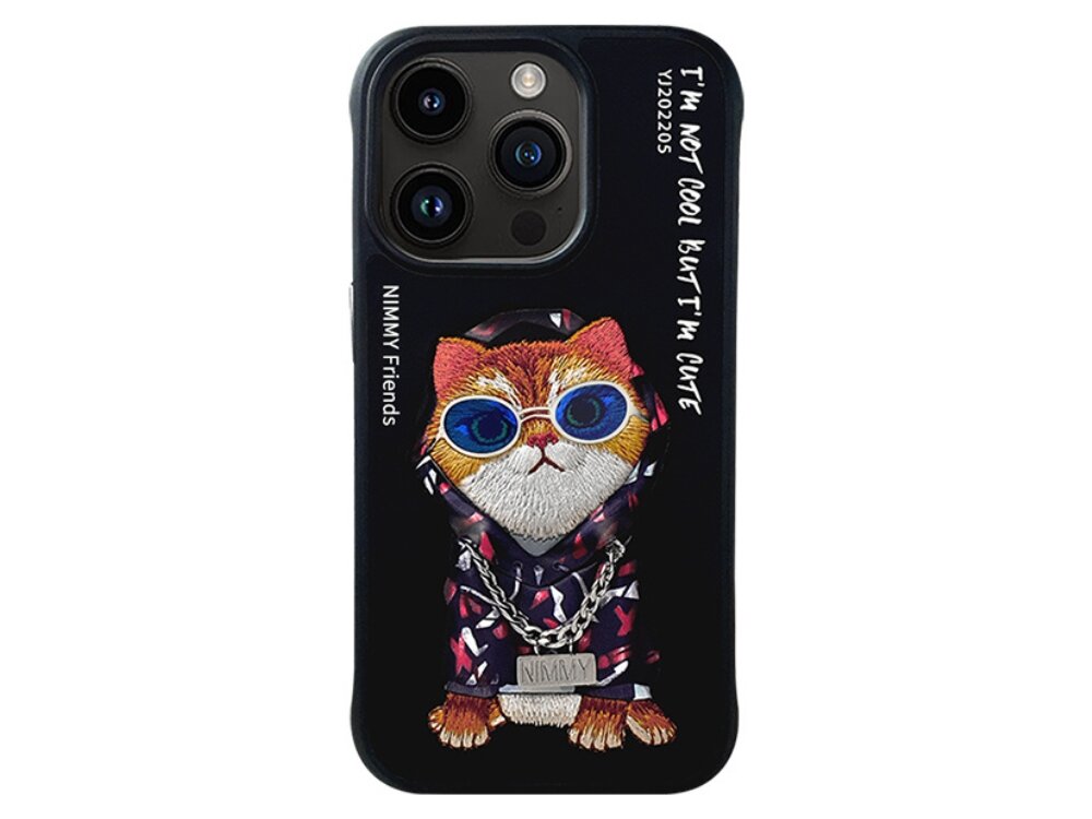 Etui Nimmy Glasses Cool Cat pokrowiec case etui