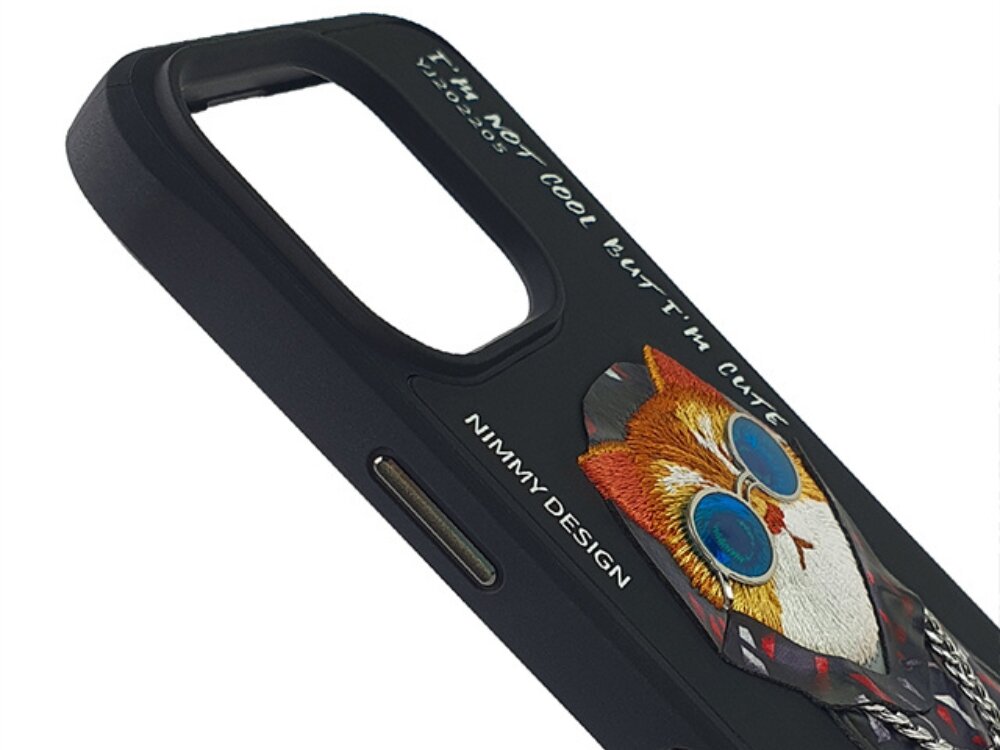 Etui Nimmy Glasses Cool Cat zabezpieczenie montaż krawędzie ochrona porty