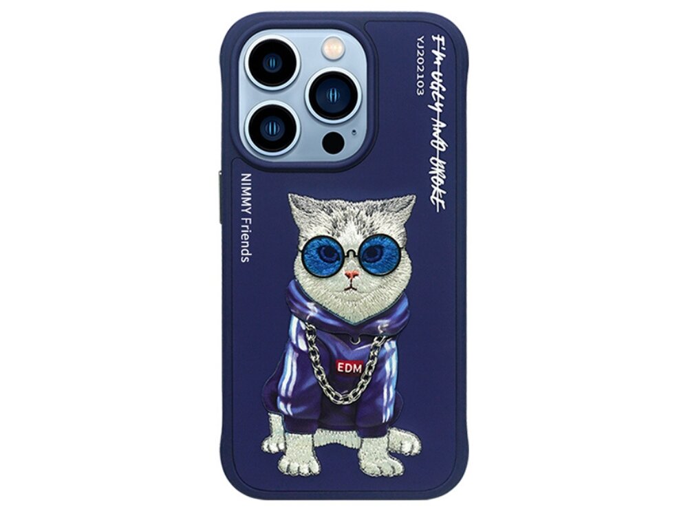 Etui Nimmy Glasses Cool Cat pokrowiec case etui