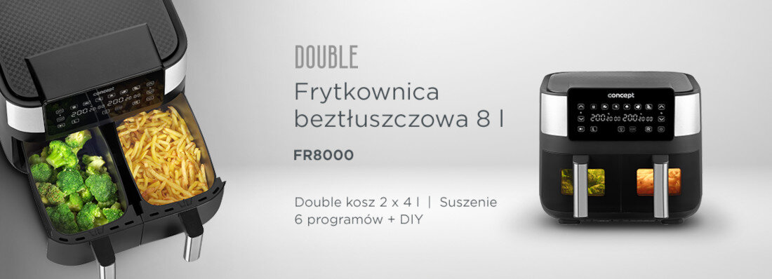 Air Fryer Frytkownica beztłuszczowa CONCEPT Double FR8000