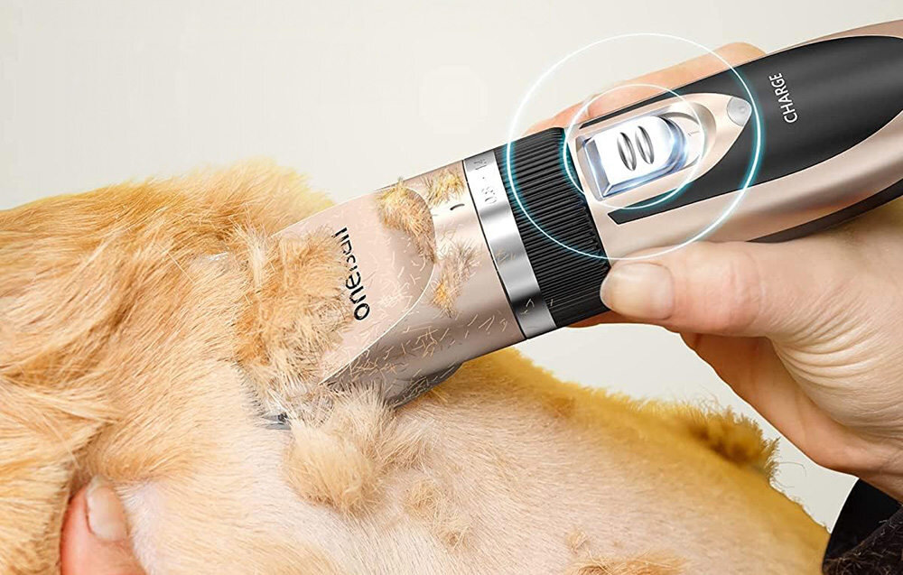 Trymer do strzyżenia zwierząt ONEISALL P2 Złoty Dostosuj długość sześć nasadek zakres dopasowanie długość preferencje sierść kontrola