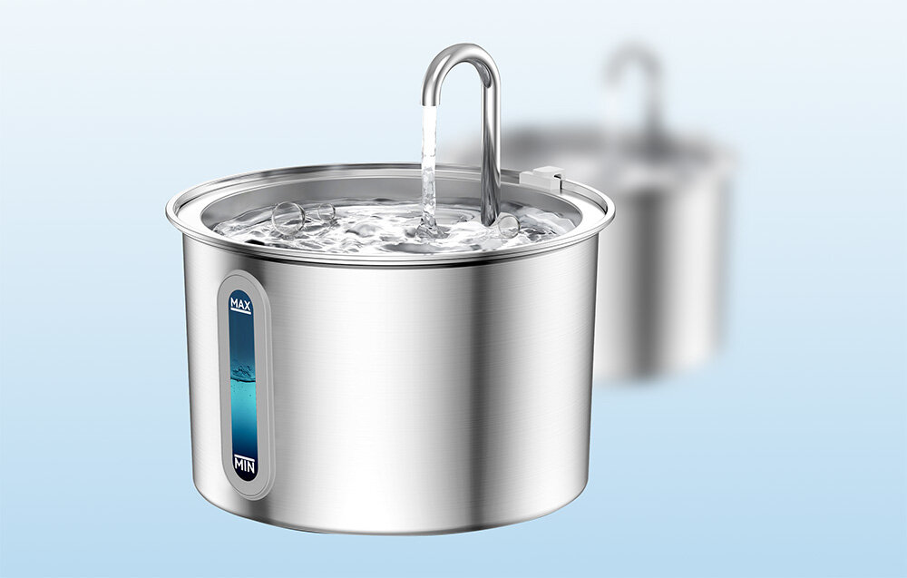 Fontanna dla zwierząt ONEISALL PWF-001-1 Bez obaw o irytujący szum nie przekracza 30 dB poziom hałasu Zapomnij o hałasie