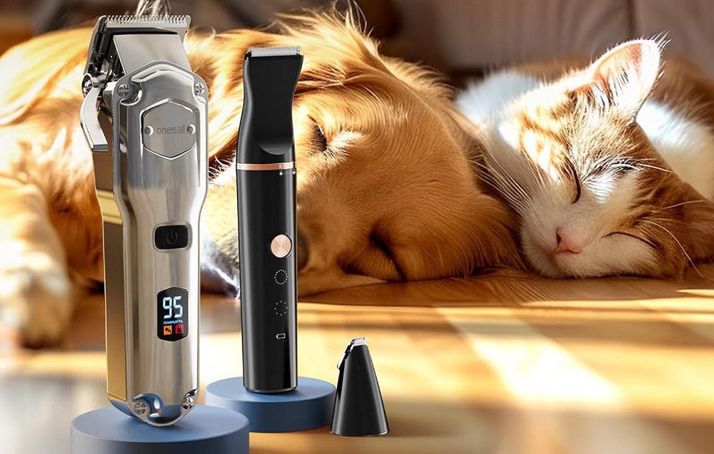 Maszynka do strzyżenia zwierząt ONEISALL RFC-676 + P20 Cisza dla spokoju pupila  z myślą o minimalizacji hałasu cicha praca