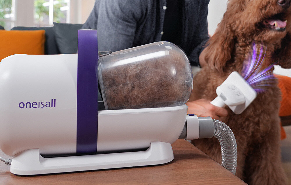 Odkurzacz do sierści ONEISALL LM5 Łatwa konserwacja przezroczysty pojemnik o pojemności 1,5 litra  łatwemu dostępowi do zbiornika możliwości mycia filtra