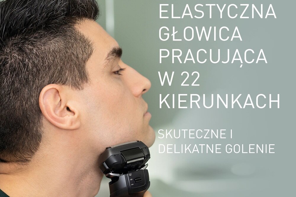 Golarka PANASONIC ES-LV6U Na mokro i sucho elastyczna głowica, dopasowana do kształtu twarzy, golenie trudno dostepnych miejsc, precyzyjne golenie