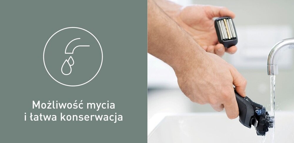 Golarka PANASONIC ES-LV6U Na mokro i sucho można płukać pod wodą, higiena urządzenia, dłuższa żywotność, regularne czyszczenie