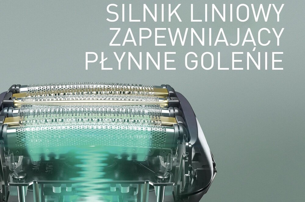 Golarka PANASONIC ES-LS9A wydajny silnik liniowy, równa praca bez spadku mocy, głądka skóra