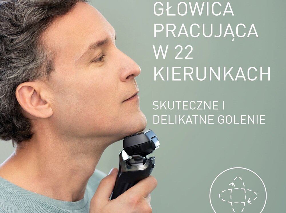 Golarka PANASONIC ES-LS9A obrotowa głowica 3D, dopasowanie do kształtu twarzy, bez dociskania, do trudno dostępnych miejsc