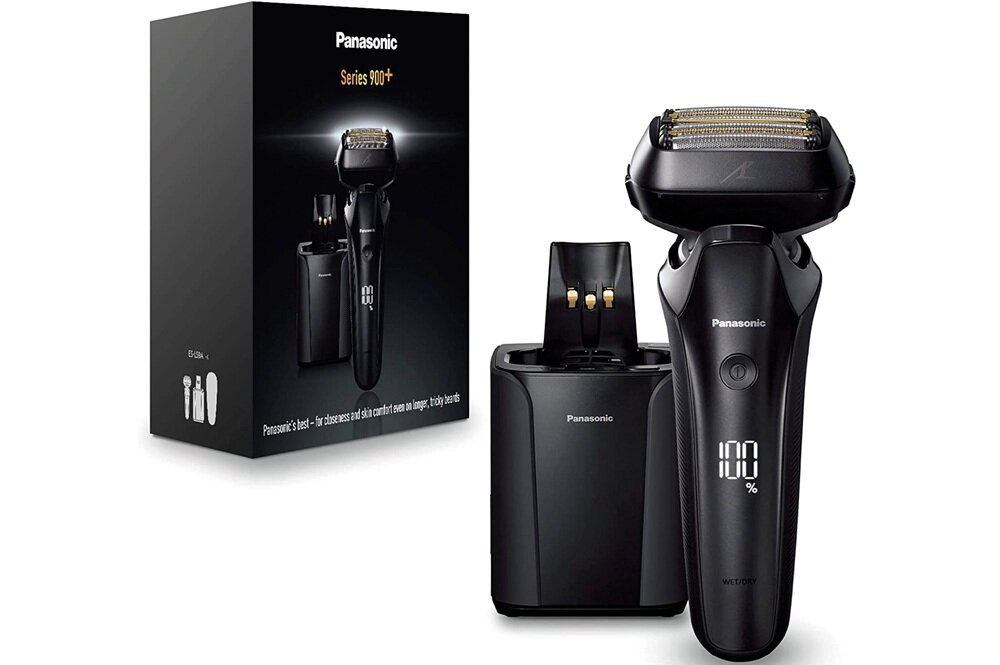 Golarka PANASONIC ES-LS9A stacja czyszcząco-ładująca, zawsze gotowa do działania, higieniczna i skuteczna