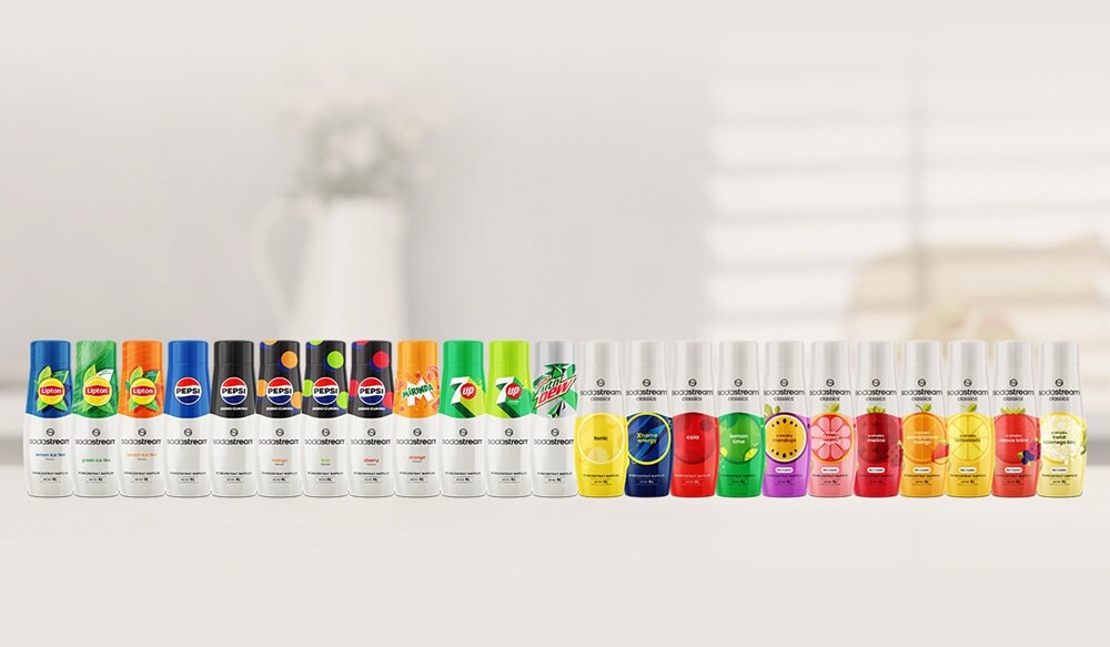 Limitowany zestaw butelek SodaStream Fuse Crafted różne smaki syropów, SodaStream Crafted,napoje w domu