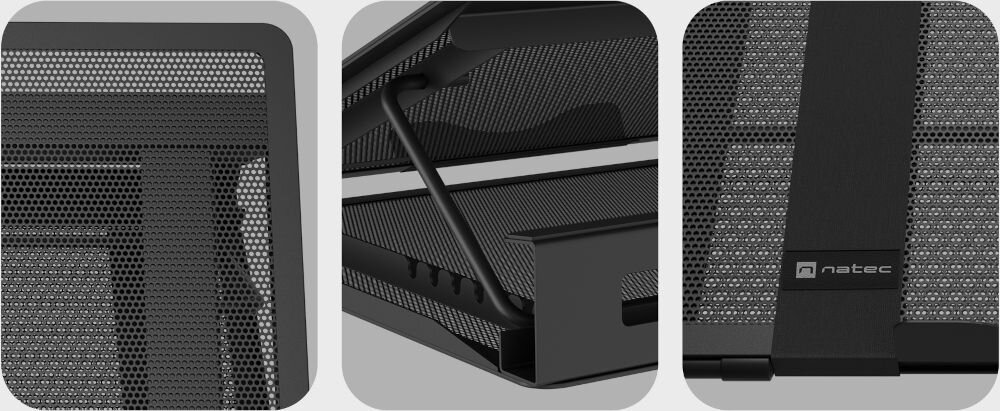 Podstawka pod laptopa NATEC Tern 2 obsługa ultrabooków laptopów do 17,3 cala składana konstrukcja ochronna taśma