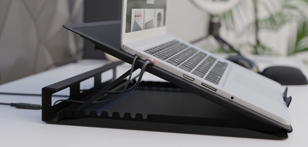 Podstawka pod laptopa NATEC Tern 2 odpowiednia cyrkulacja powietrza perforowany panel
