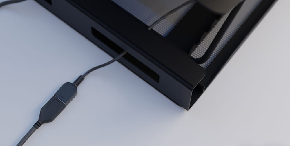 Podstawka pod laptopa NATEC Tern 2 wbudowane przepusty kablowe