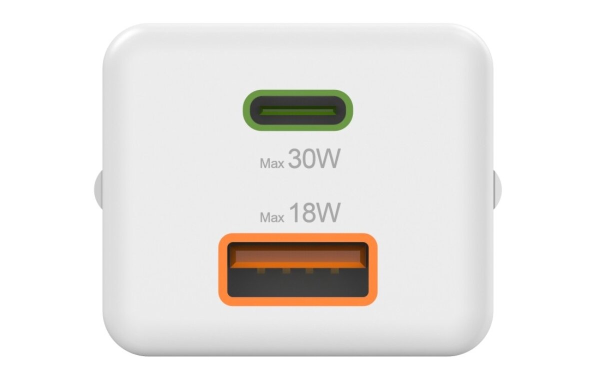 30 minut do 60%, szybkie doładowanie, ładowarka sieciowa Hama Mini