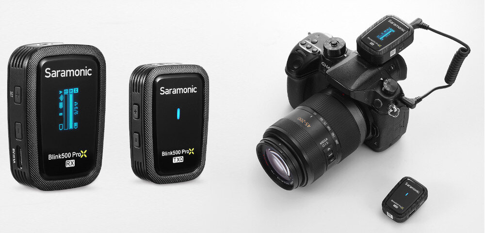 System bezprzewodowy SARAMONIC Blink500 ProX Q1 sygnał do stu metrów