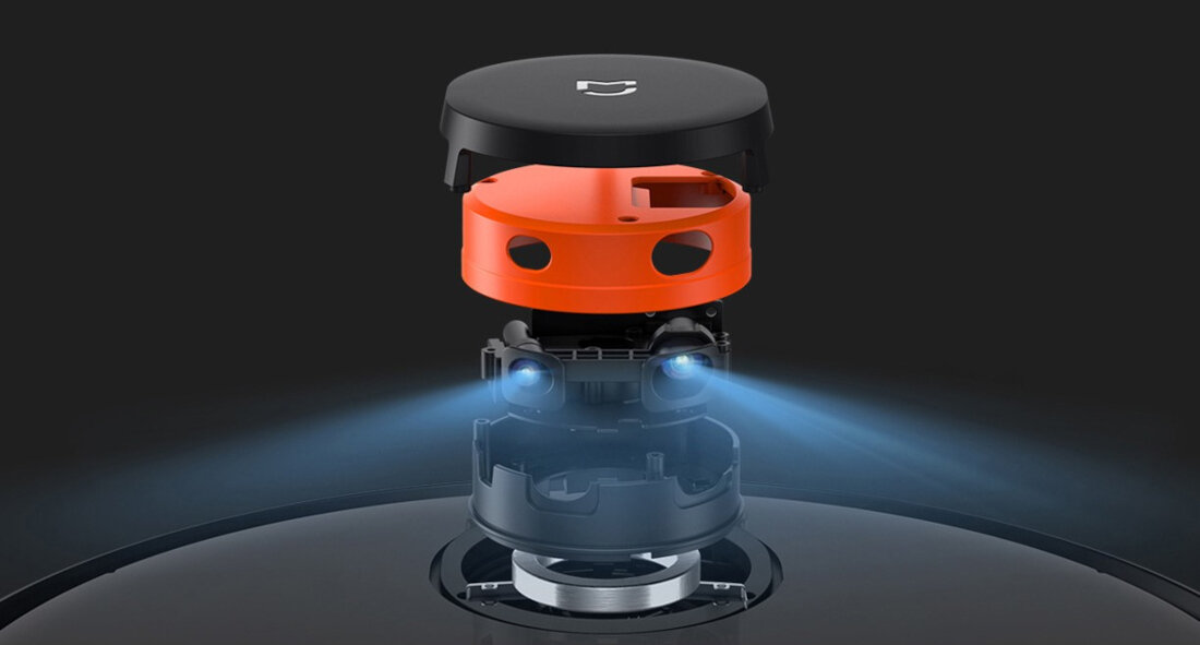 Robot sprzatajacy XIAOMI Mi Robot Vacuum-Mop Pro 2 Czarny Laserowy system nawigacji nowej generacji LDS
