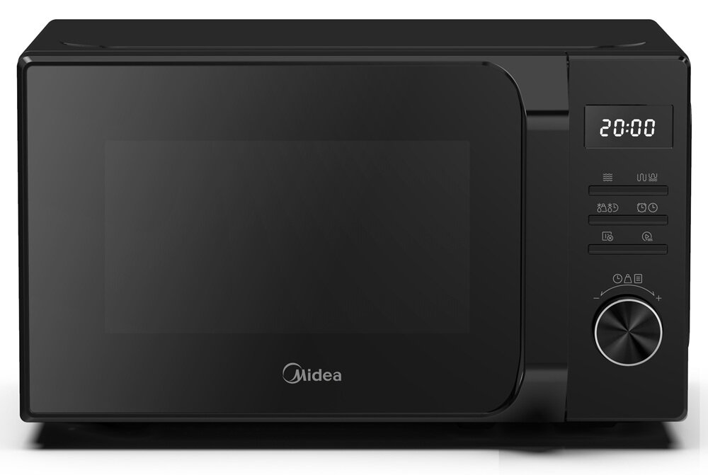 PKuchenka mikrofalowa MIDEA AG20CF2EBK 700W średnica 25.5 cm pojemność 20L Czarny pojemność 20 l, kompaktowe wymiary, technologia rozmrażania