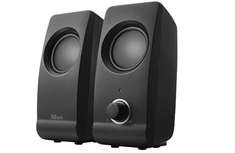 Głośniki TRUST Remo 2.0 Speaker Set praktyczne do laptopa komputera pokrętło regulacji