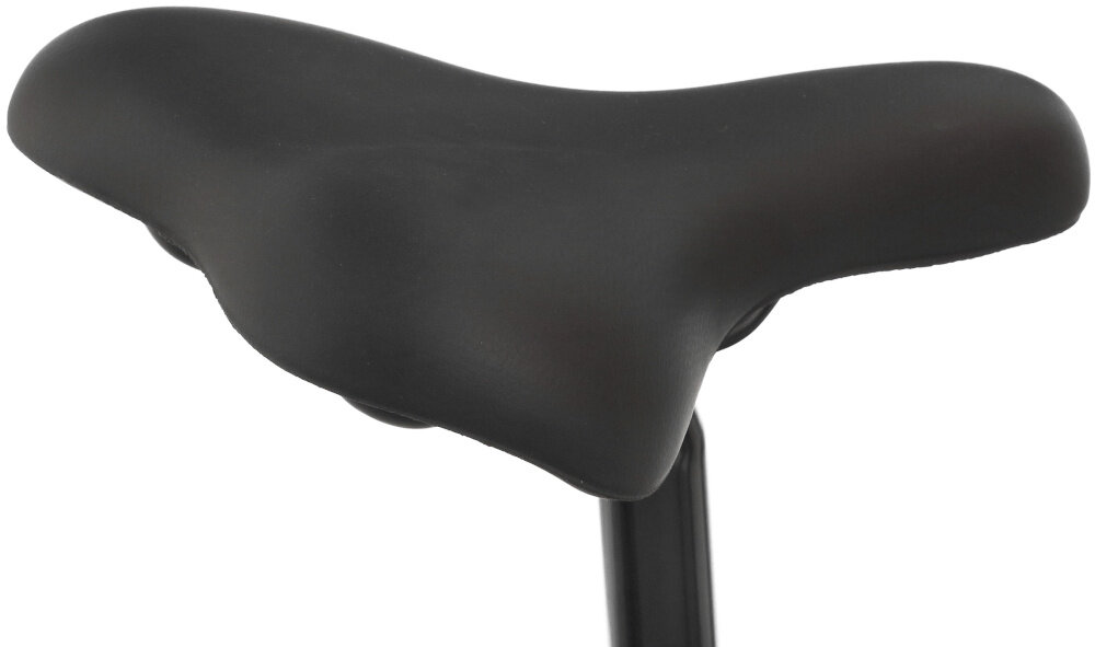 Rower trekkingowy INDIANA X-Road 1.0 D17 28 cali damski Czarno-zielony siodełko na białym tle miękkie okładziny wygodne siodełko aluminiowa sztyca siodełka niweluje wstrząsy wytrzymała i trwała siodełko marki KNUSS nie odkształca się