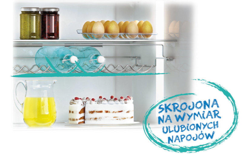 Lodówka BEKO DSA 25020 T - Półka na butelki