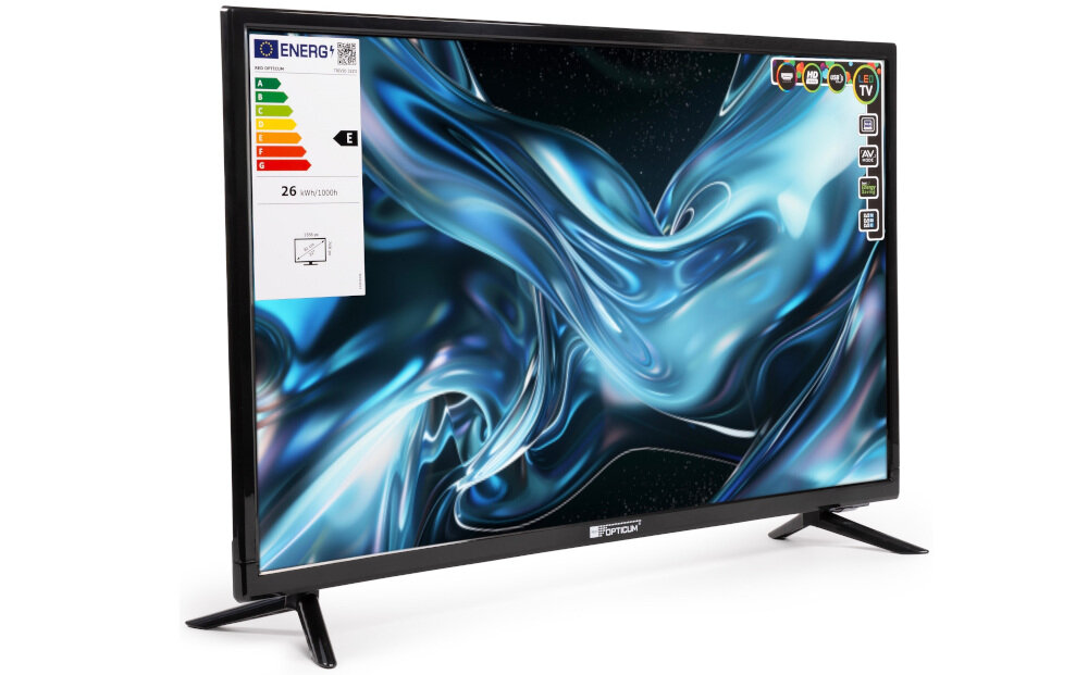 Telewizor OPTICUM Trivio 32Z3 - Płynność i komfort oglądania, telewzior pod skosem