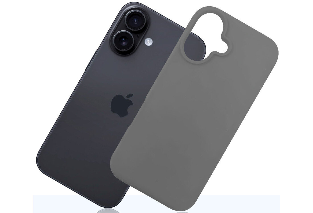 Etui 3MK Silicone Guardx do Apple iPhone 16 Szary ochrona bezpieczeństwo silikon wysoka jakość testy Military Grade wysoki współczynnik tarcia Komfortowe użytkowanie