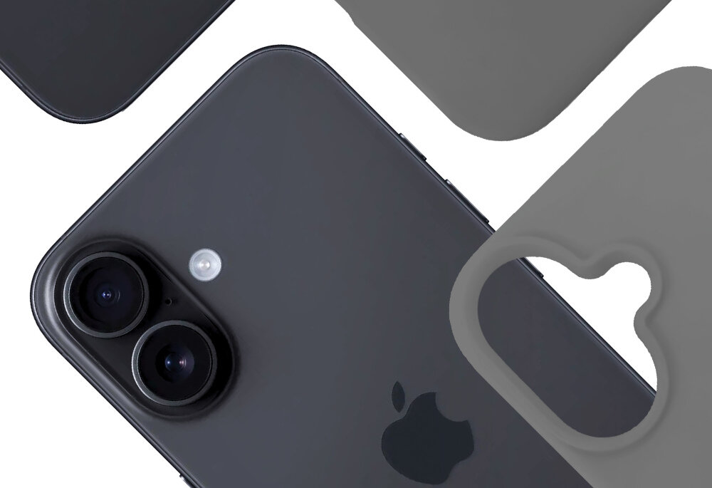 Etui 3MK Silicone Guardx do Apple iPhone 16 Szary właściwości kurz zabrudzenia Zawsze czysty i elegancki