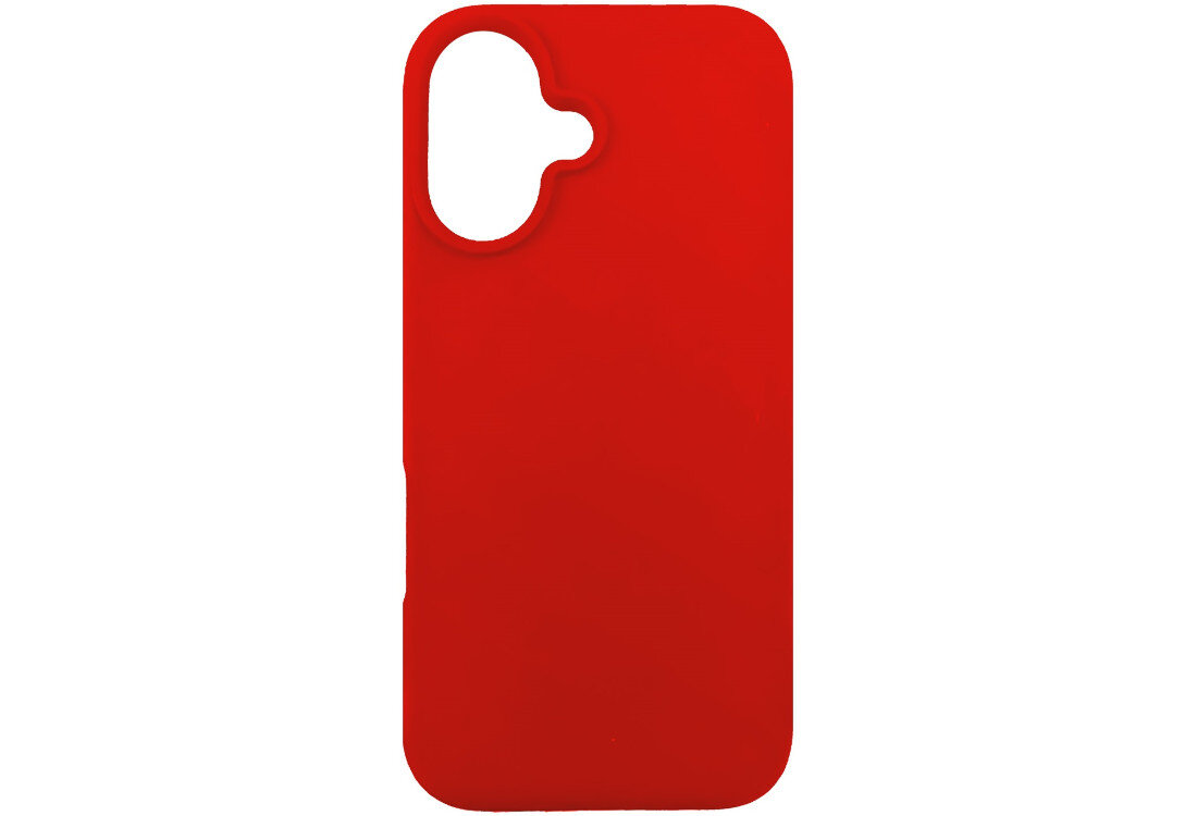Etui 3MK Silicone Guardx do Apple iPhone 16 Czerwony bezpieczny wytrzymały zadowalający silikon hipoalergiczny detalicznie wykończone miękka mikrofibra