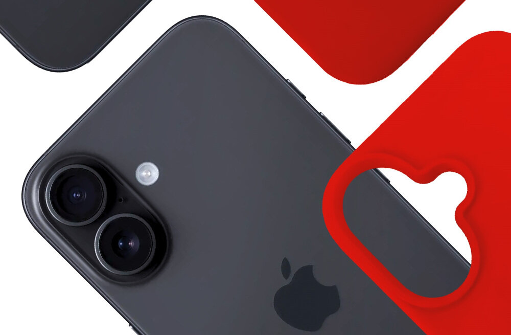 Etui 3MK Silicone Guardx do Apple iPhone 16 Czerwony właściwości kurz zabrudzenia Zawsze czysty i elegancki