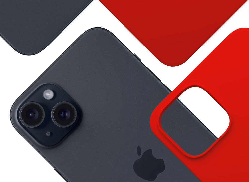 Etui 3MK Silicone Guardx do Apple iPhone 15 Czerwony właściwości kurz zabrudzenia Zawsze czysty i elegancki