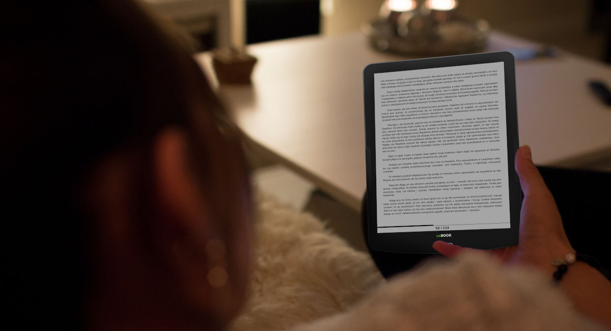 INKBOOK Focus Plus słuchania książek z funkcją Text To Speech (TTS) wysoki komfort czytania i słuchania bez reklam i z polskim menu