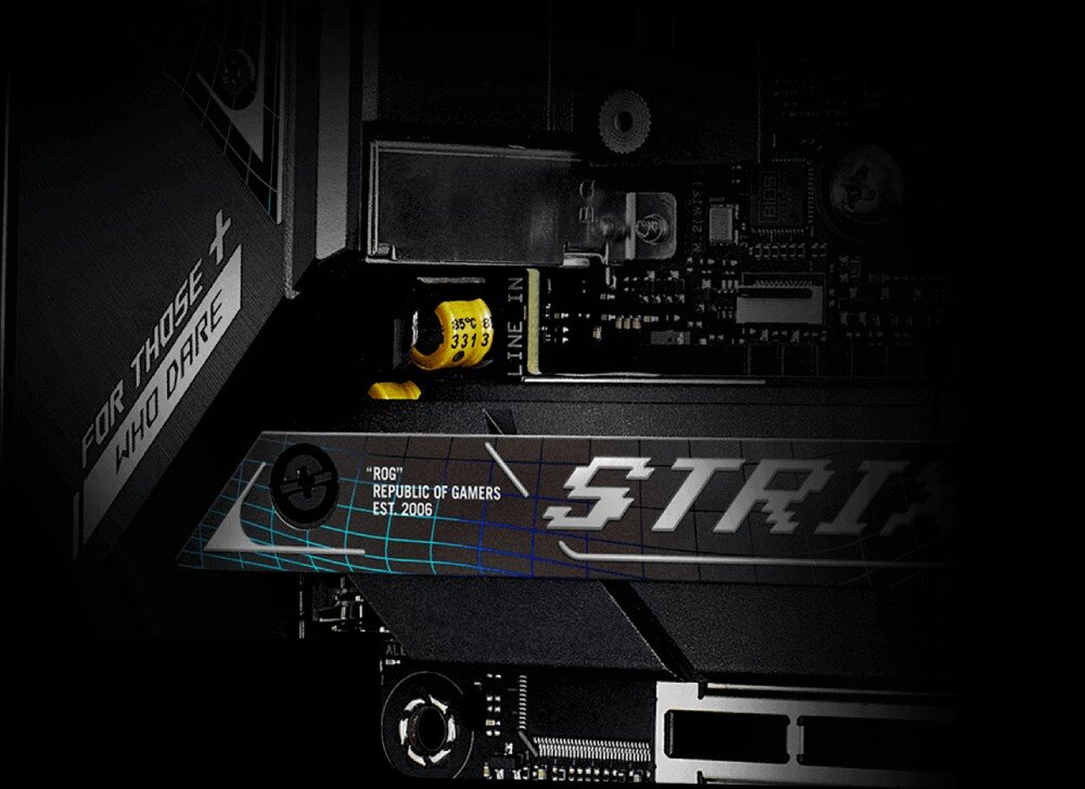 Płyta główna ASUS ROG Strix B850-I Gaming WiFi dźwięk audio rozdzielczość wzmacniacz Dolby Atmos