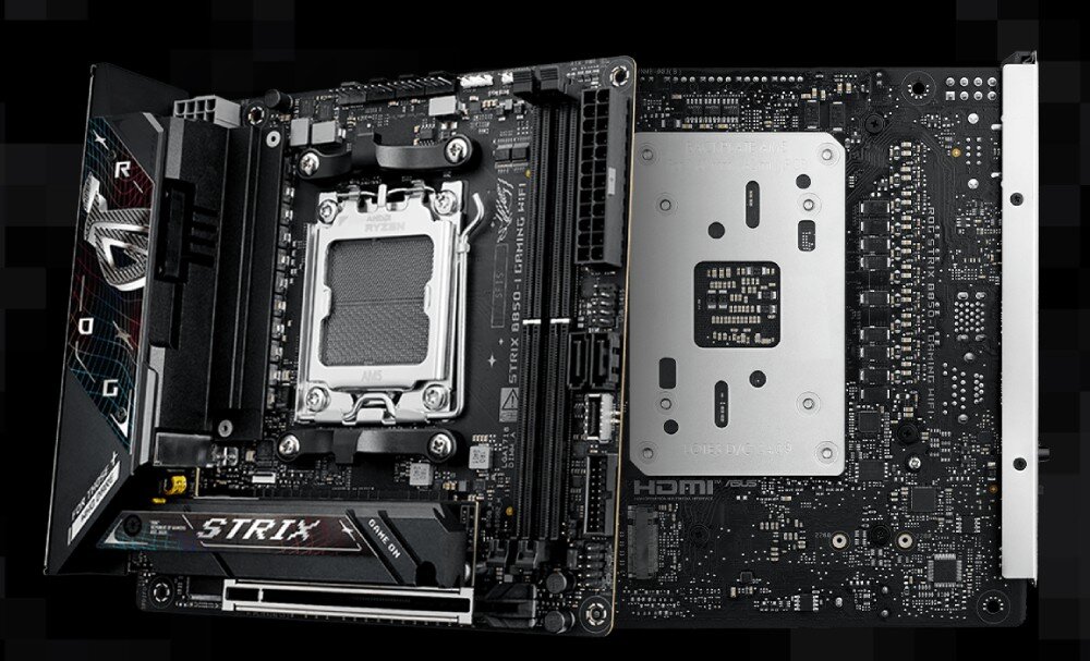 Płyta główna ASUS ROG Strix B850-I Gaming WiFi wygląd obudowa design