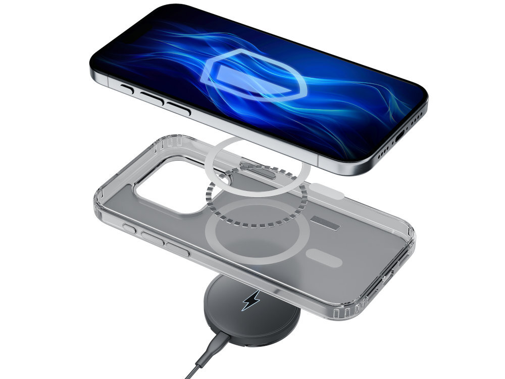 Etui 3MK Frosty Guardx MagSafe iPhone ładowarek indukcyjnych uchwytów samochodowych