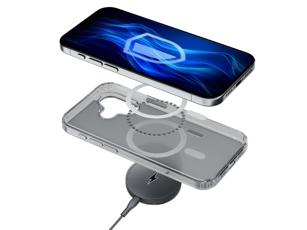 Etui 3MK Frosty Guardx MagSafe iPhone ładowarek indukcyjnych uchwytów samochodowych