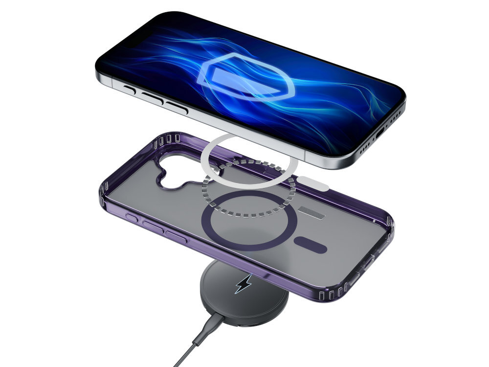 Etui 3MK Frosty Guardx MagSafe iPhone ładowarek indukcyjnych uchwytów samochodowych