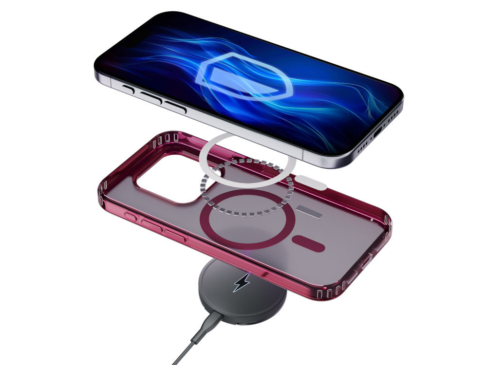 Etui 3MK Frosty Guardx MagSafe iPhone ładowarek indukcyjnych uchwytów samochodowych