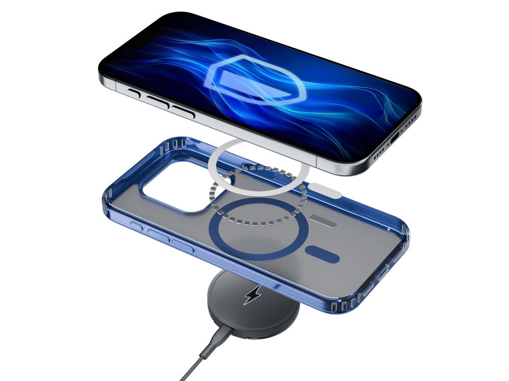 Etui 3MK Frosty Guardx MagSafe iPhone ładowarek indukcyjnych uchwytów samochodowych