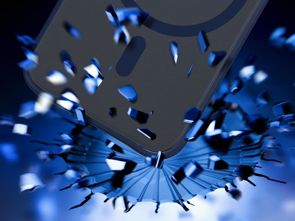 3MK Satin Guardx MagCase - zdjęcie przedstawiające upadek telefonu z etui