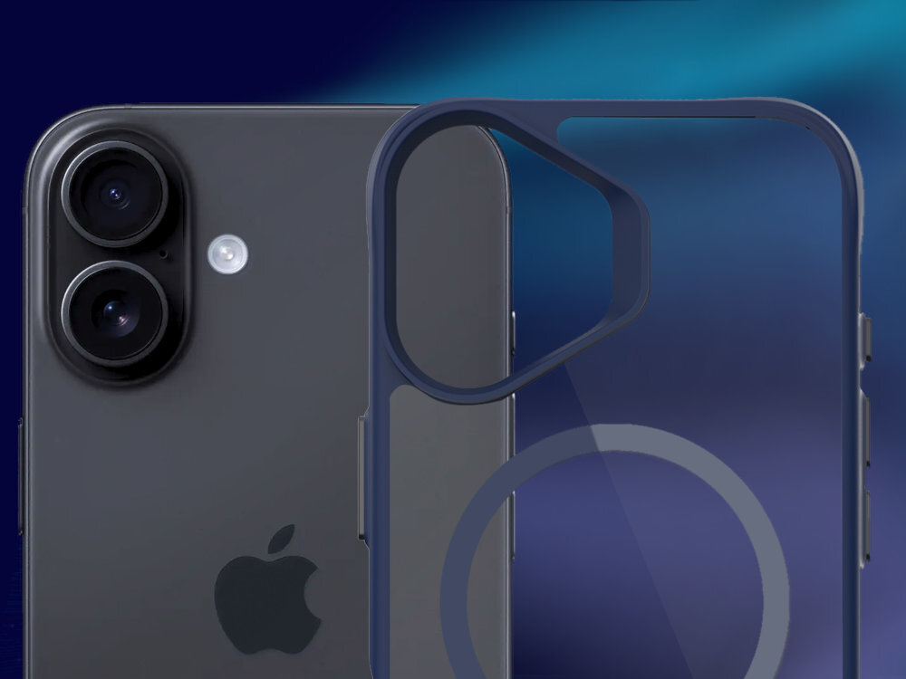 3MK Satin Guardx MagCase na kolorowym tle założone na telefon iPhone