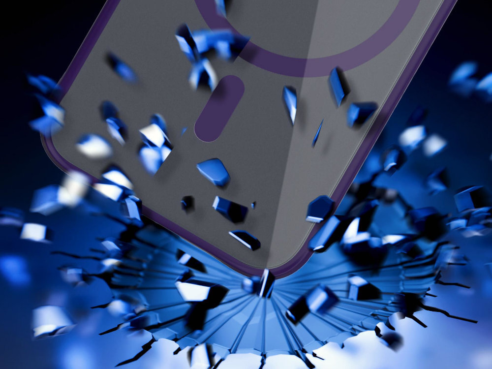 3MK Satin Guardx MagCase - zdjęcie przedstawiające upadek telefonu z etui