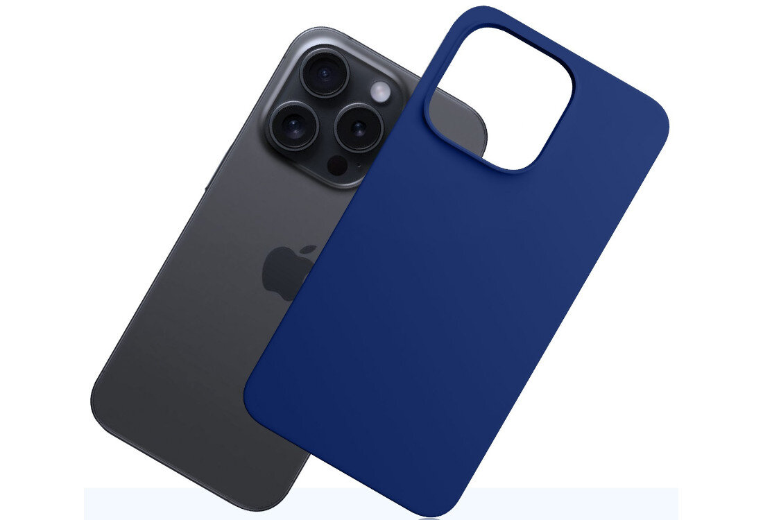 Etui 3MK Silicone Guardx do Apple iPhone 16 Pro Ciemno-niebieski ochrona bezpieczeństwo silikon wysoka jakość testy Military Grade wysoki współczynnik tarcia Komfortowe użytkowanie