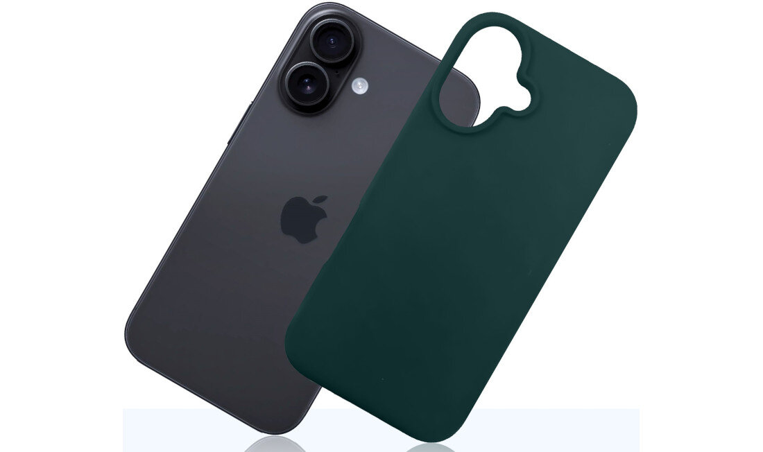 Etui 3MK Silicone Guardx do Apple iPhone 16 Ciemno-zielony ochrona bezpieczeństwo silikon wysoka jakość testy Military Grade wysoki współczynnik tarcia Komfortowe użytkowanie